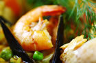 Paella crevette et gambas